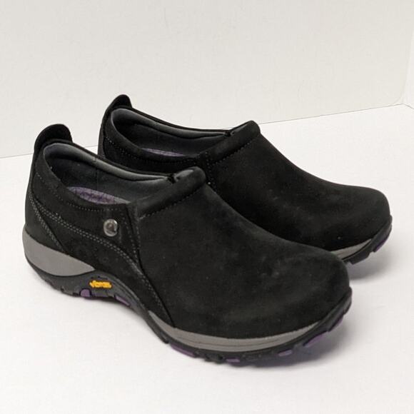 Dansko Patti Slip-On Shoes, Black Leather, Women's 37 EU (US 6.5-7) - Picture 1 of 8